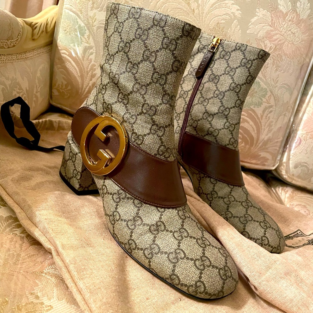 Gucci combat boots size 38.5